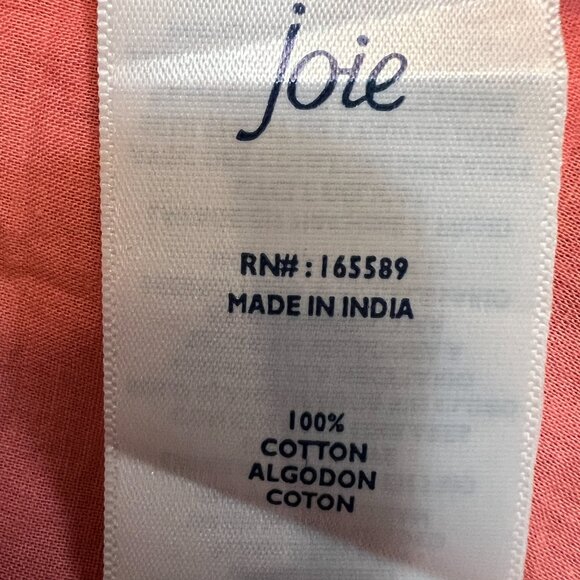 Joie Women's A-Line Maxi Dress Orange Geometric Sleeveless Size XXL V-Neck - Picture 4 of 9